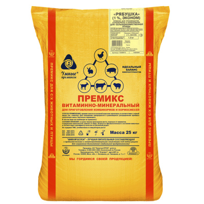 Премикс Рябушка для сельскохояйственной птицы (эконом)(25кг)
